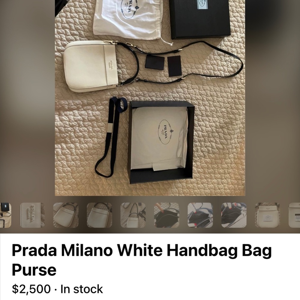 Prada white purse